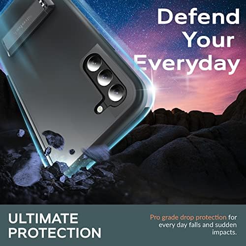 Silverback עבור Samsung Galaxy S22 Case עם Stand [דו כיווני קיקסטנד מתכת] רזה אטום הלם הגנה על טיפה קלה משקל